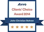 Avvo | Clients' Choice Award 2014 | John Christian Bohren